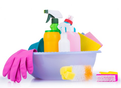 Deep cleaning and freshening of a living room sofa